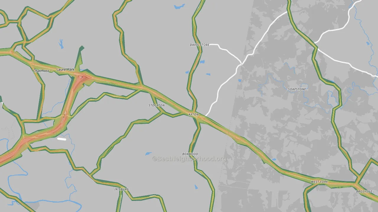 24054, VA Map of Noise Levels in 24054