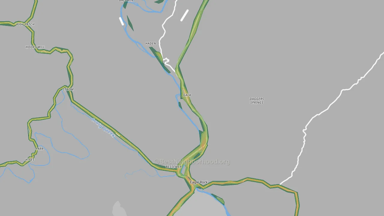 24085, VA Map of Noise Levels in 24085