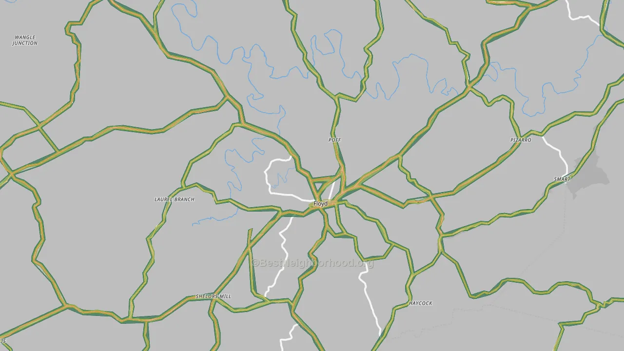 24091, VA Map of Noise Levels in 24091