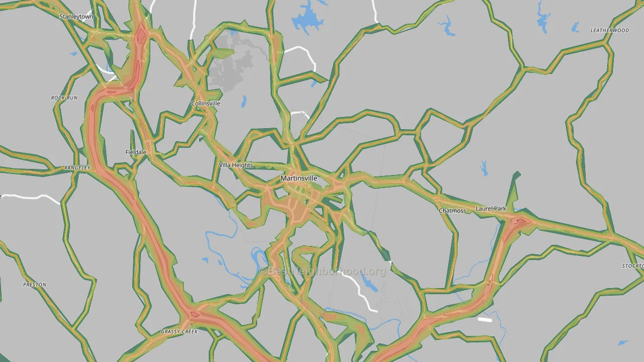24112, VA Map of Noise Levels in 24112