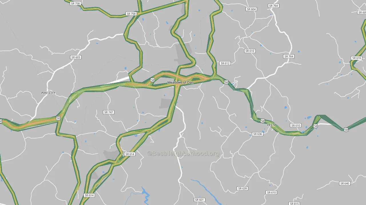 24120, VA Map of Noise Levels in 24120