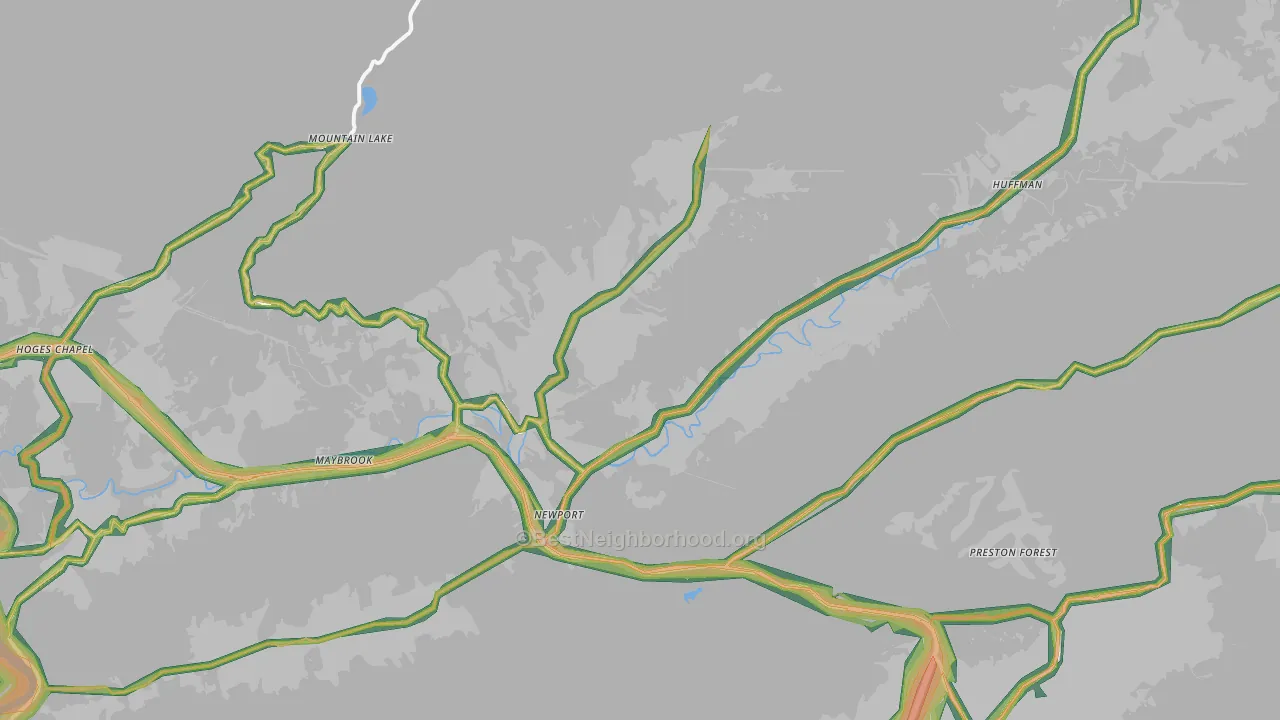 24128, VA Map of Noise Levels in 24128