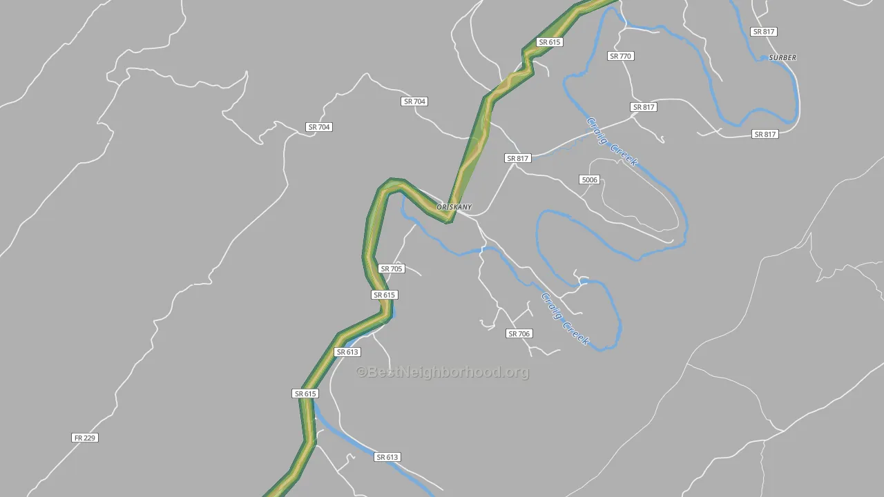 24130, VA Map of Noise Levels in 24130