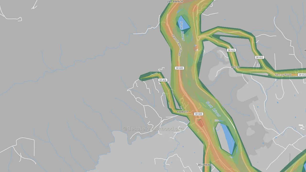 24132, VA Map of Noise Levels in 24132