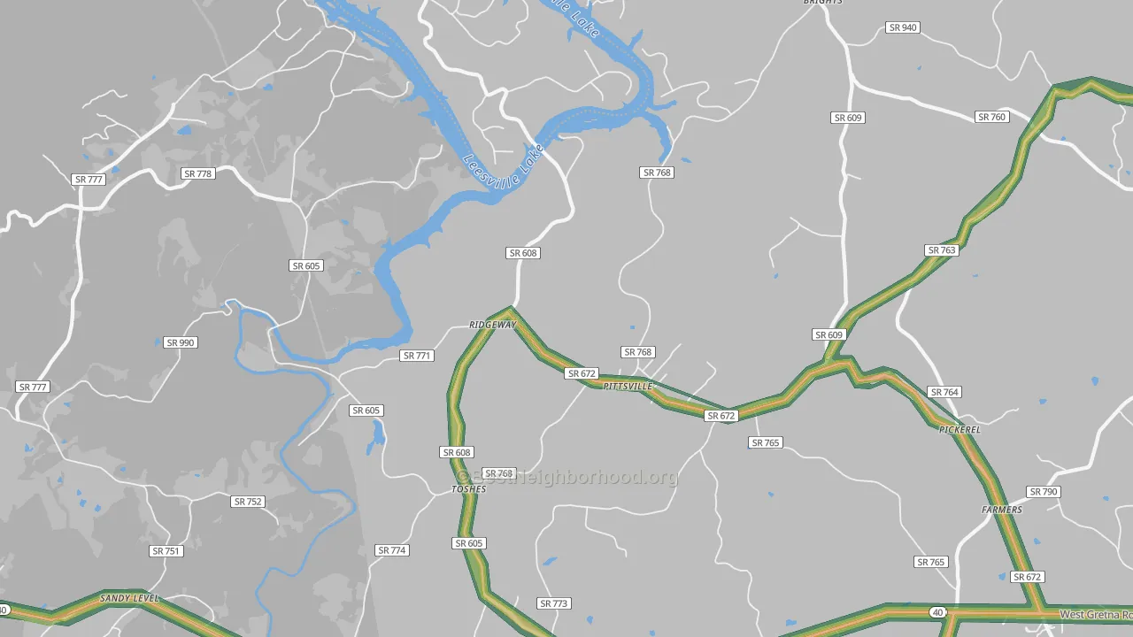 24139, VA Map of Noise Levels in 24139