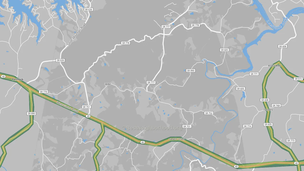 24161, VA Map of Noise Levels in 24161