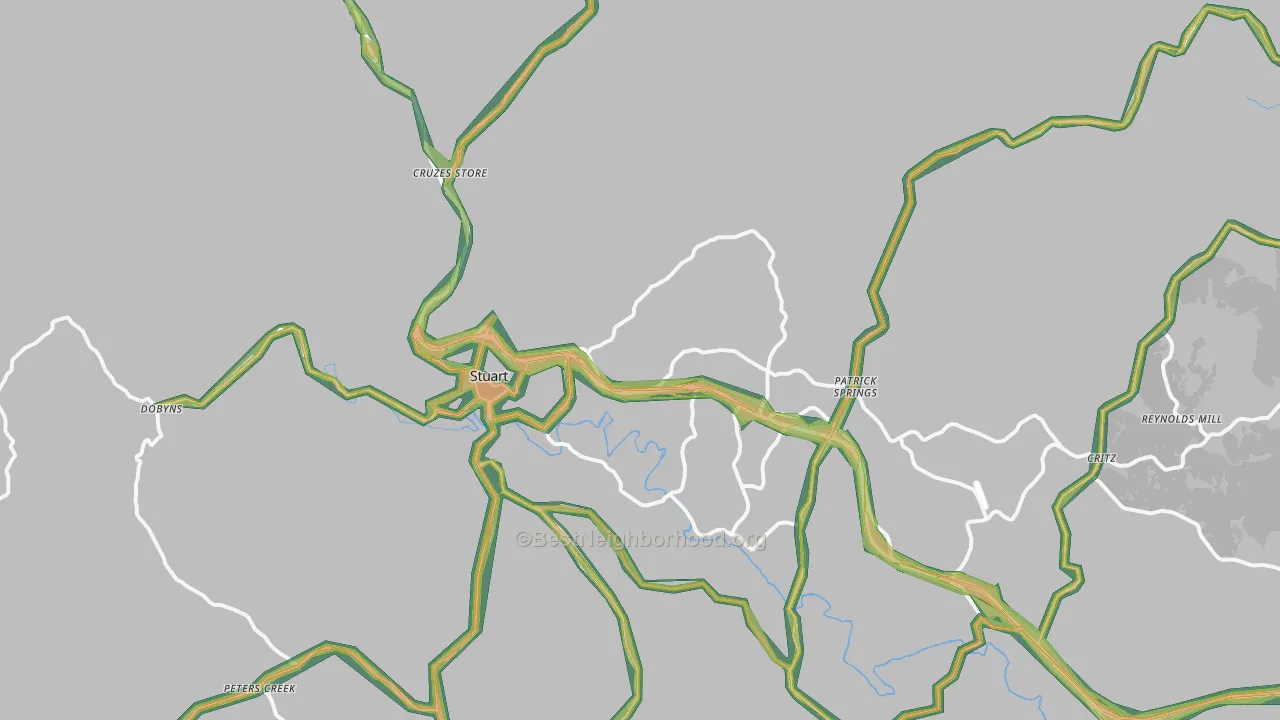 24171, VA Map of Noise Levels in 24171
