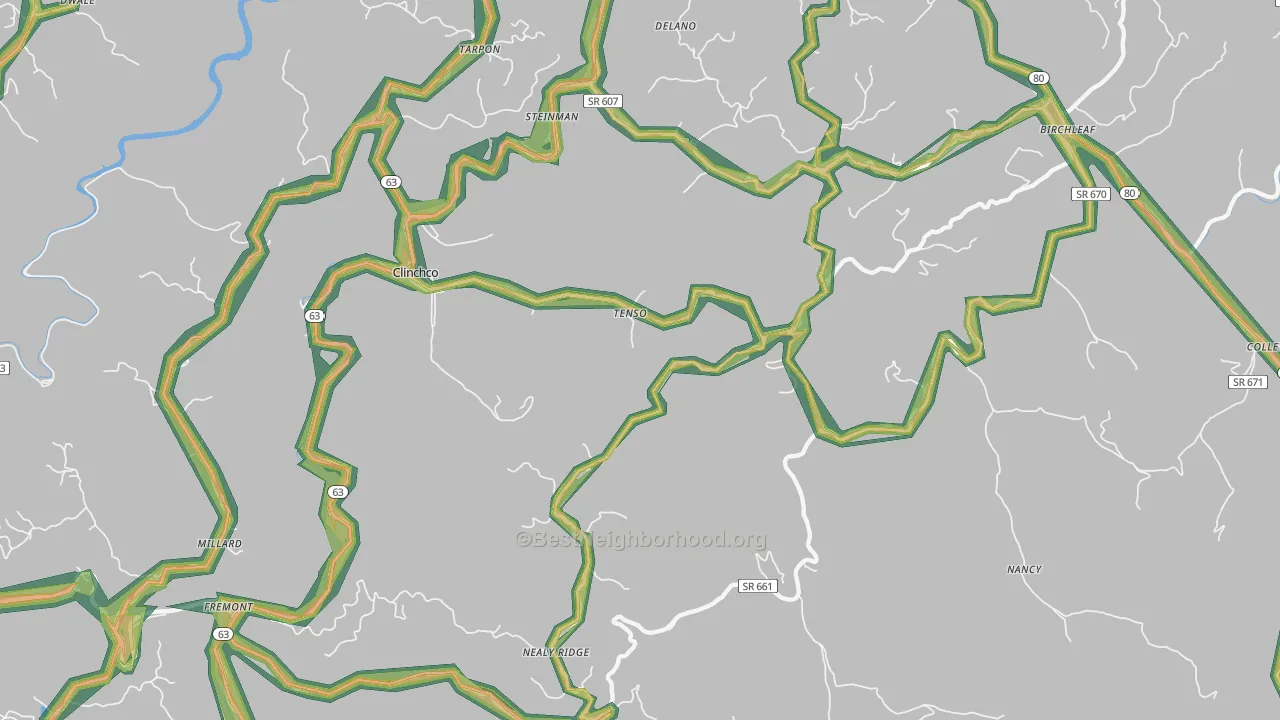 24226, VA Map of Noise Levels in 24226