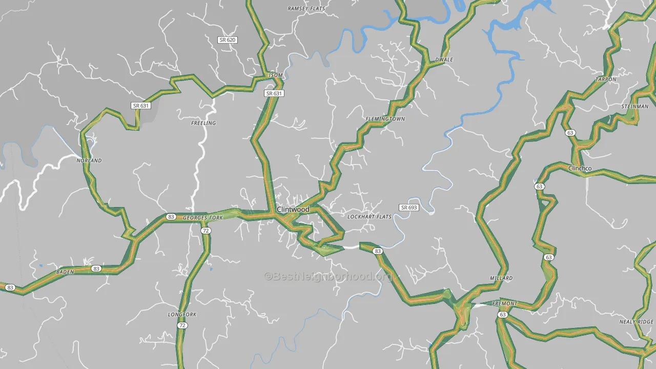 24228, VA Map of Noise Levels in 24228
