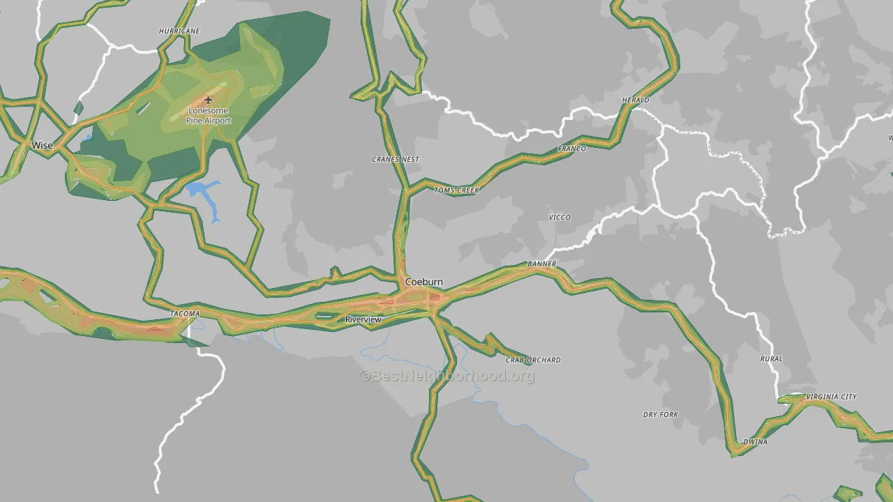 24230, VA Map of Noise Levels in 24230