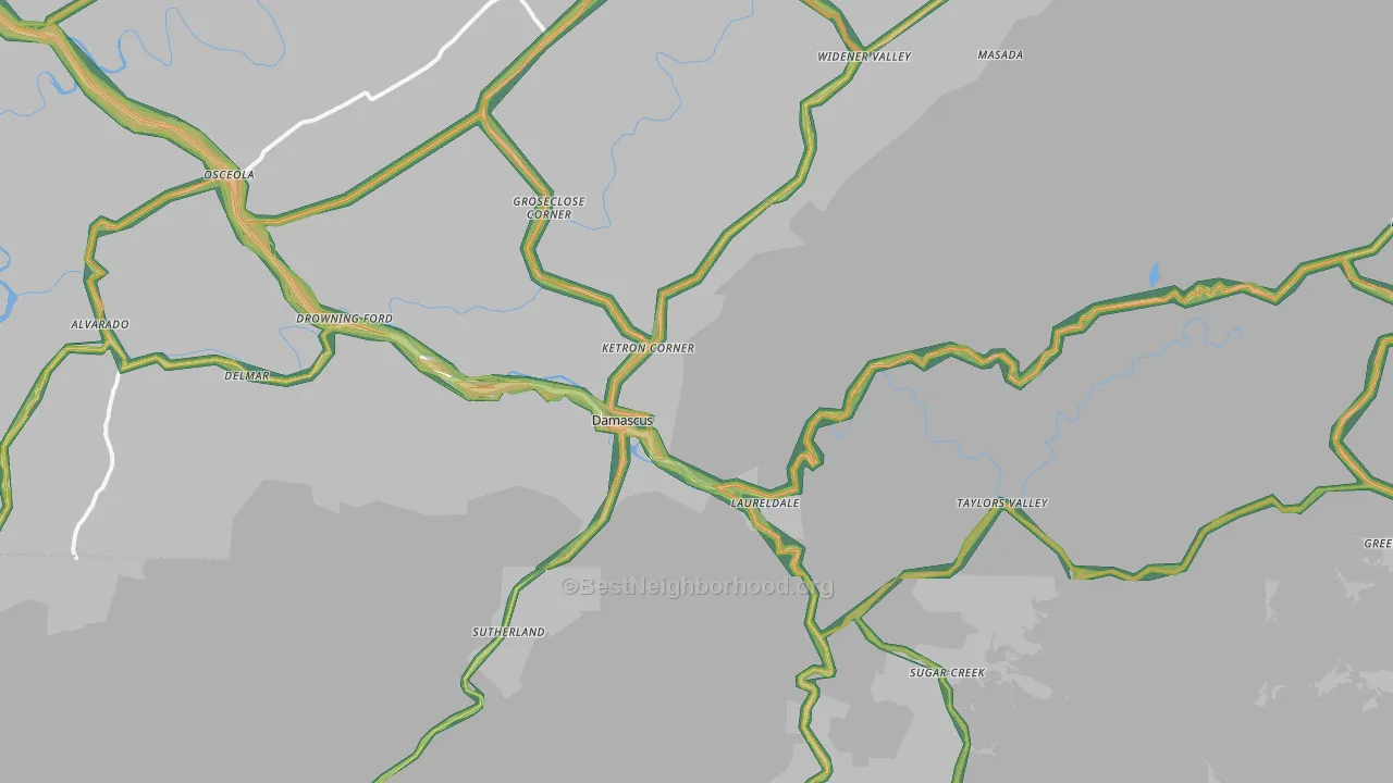 24236, VA Map of Noise Levels in 24236