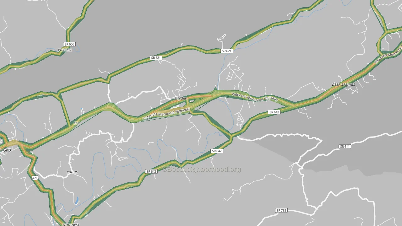 24243, VA Map of Noise Levels in 24243