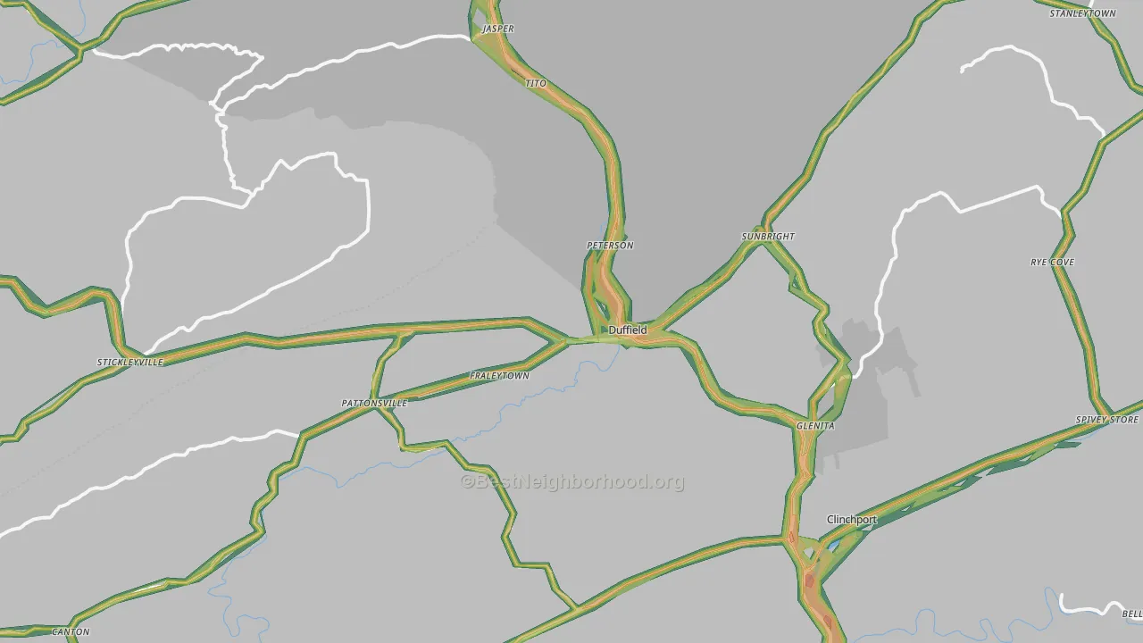 24244, VA Map of Noise Levels in 24244