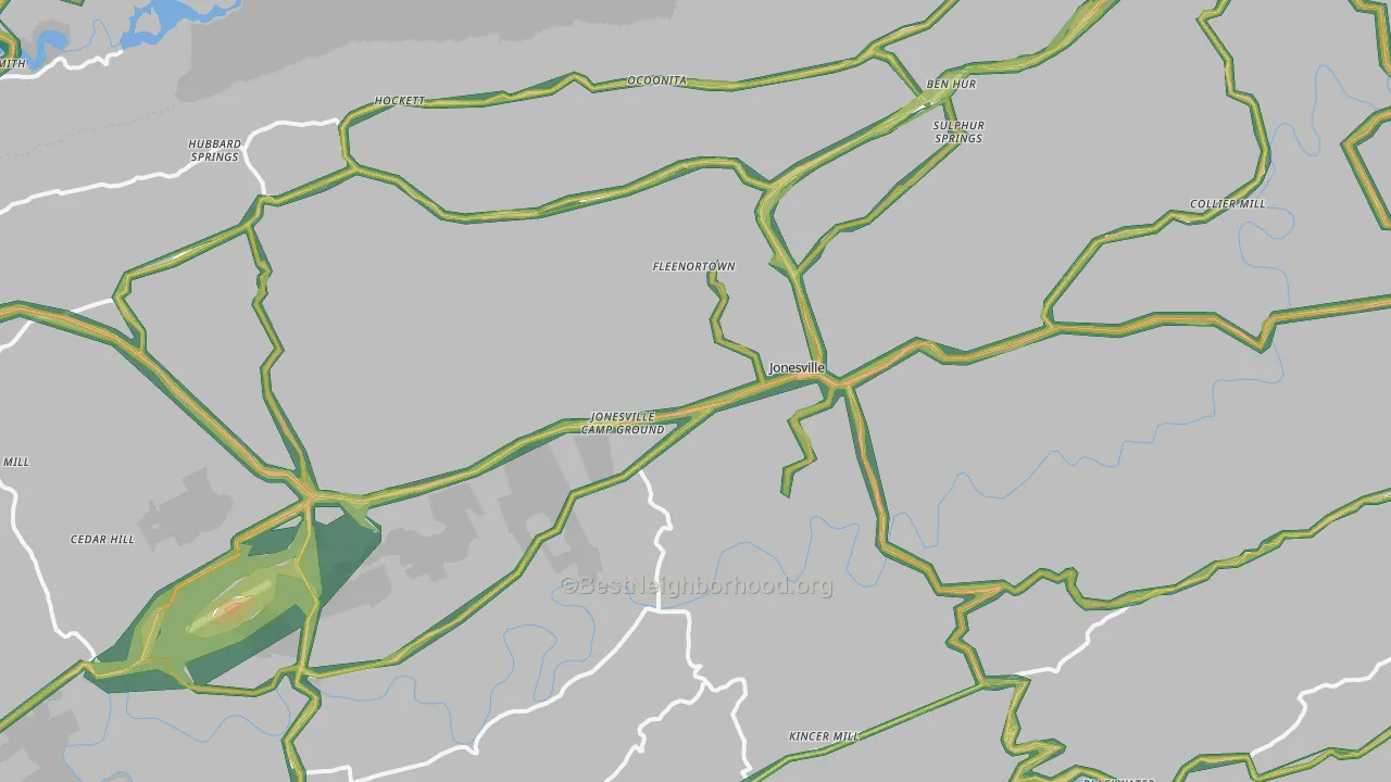 24263, VA Map of Noise Levels in 24263