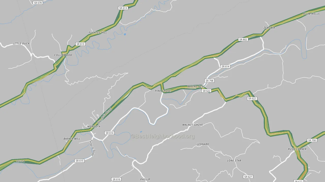 24270, VA Map of Noise Levels in 24270