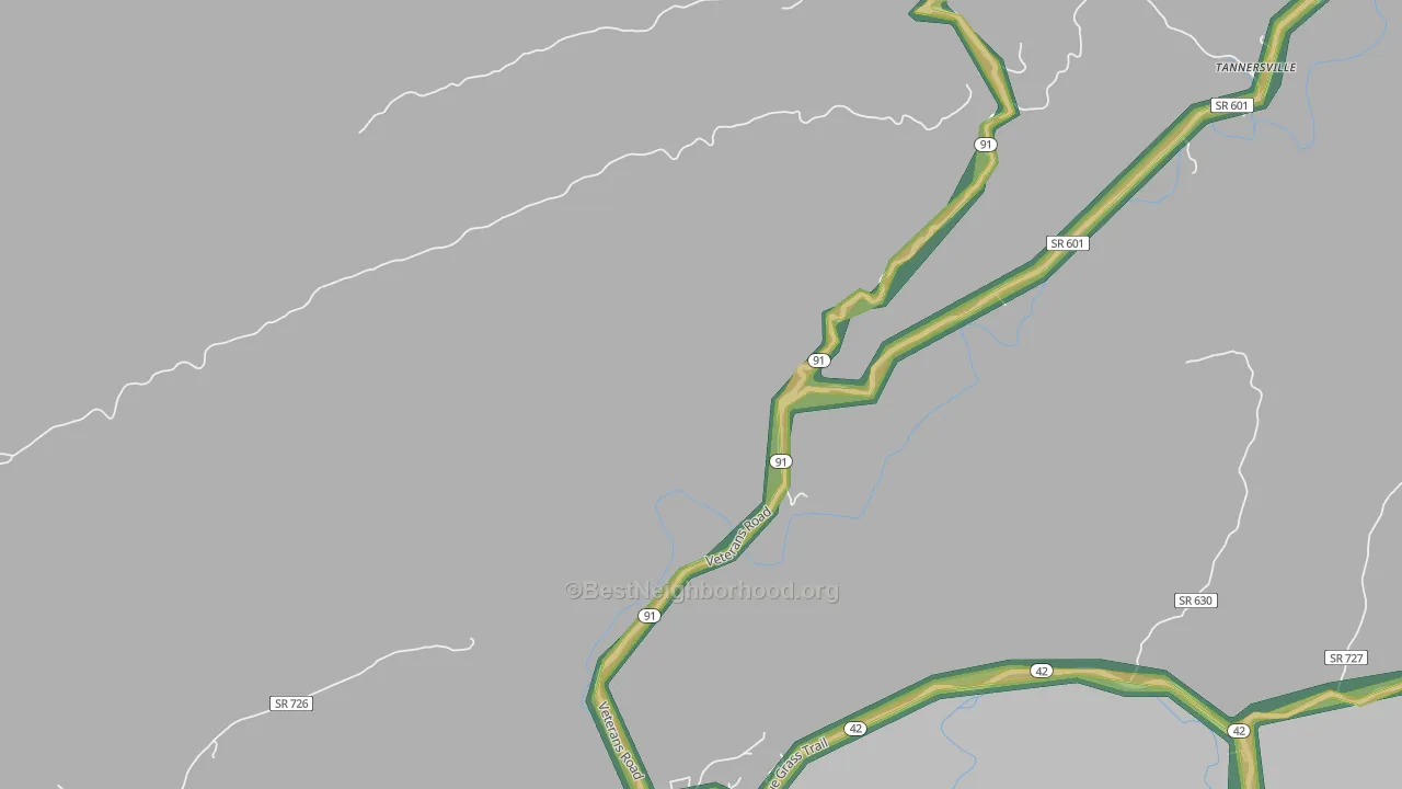 24316, VA Map of Noise Levels in 24316