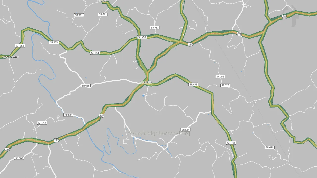 24325, VA Map of Noise Levels in 24325