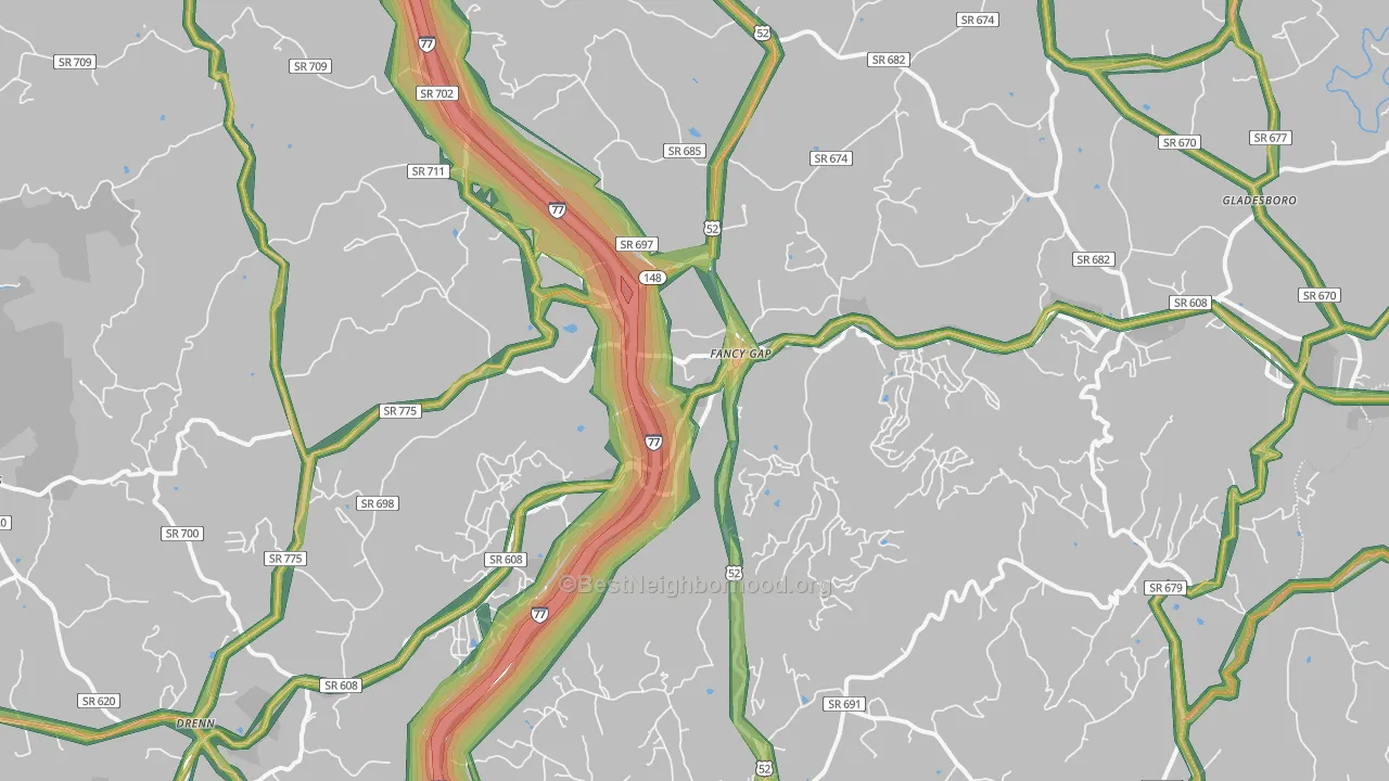 24328, VA Map of Noise Levels in 24328