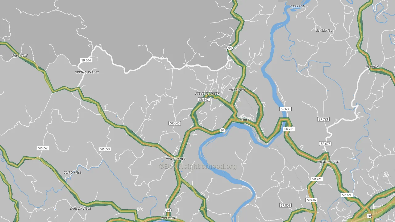 24330, VA Map of Noise Levels in 24330