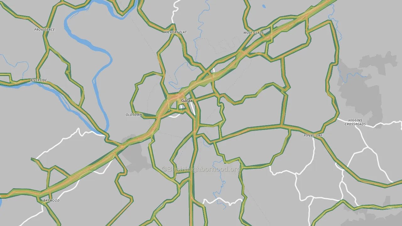 24333, VA Map of Noise Levels in 24333