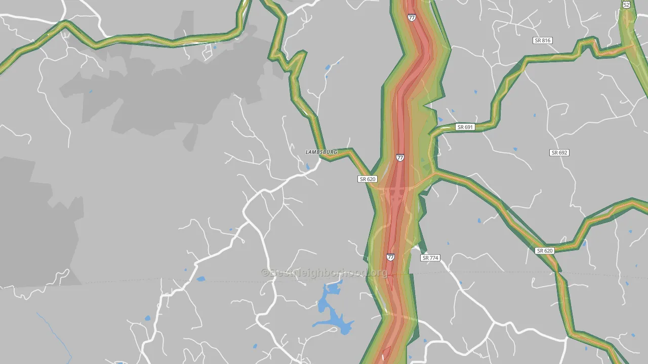 24351, VA Map of Noise Levels in 24351