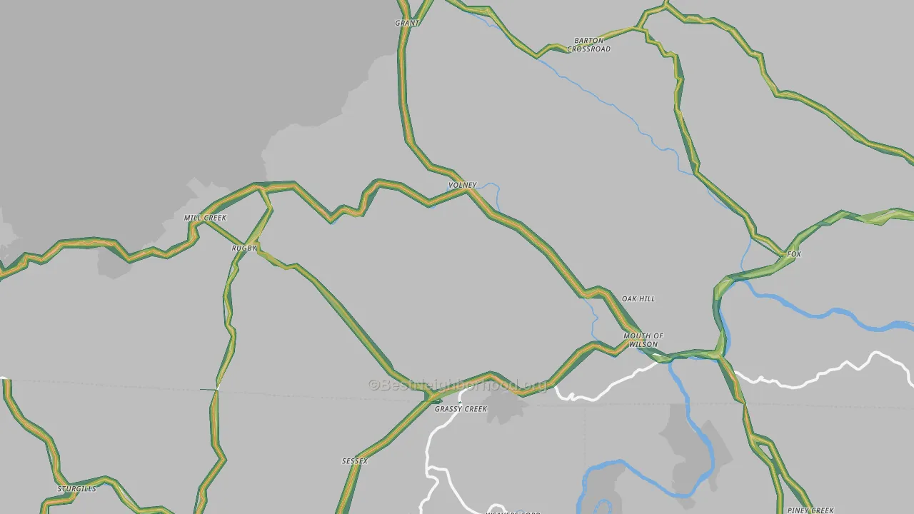 24363, VA Map of Noise Levels in 24363