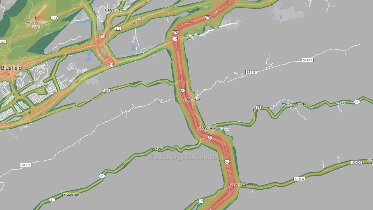 24366, VA Map of Noise Levels in 24366