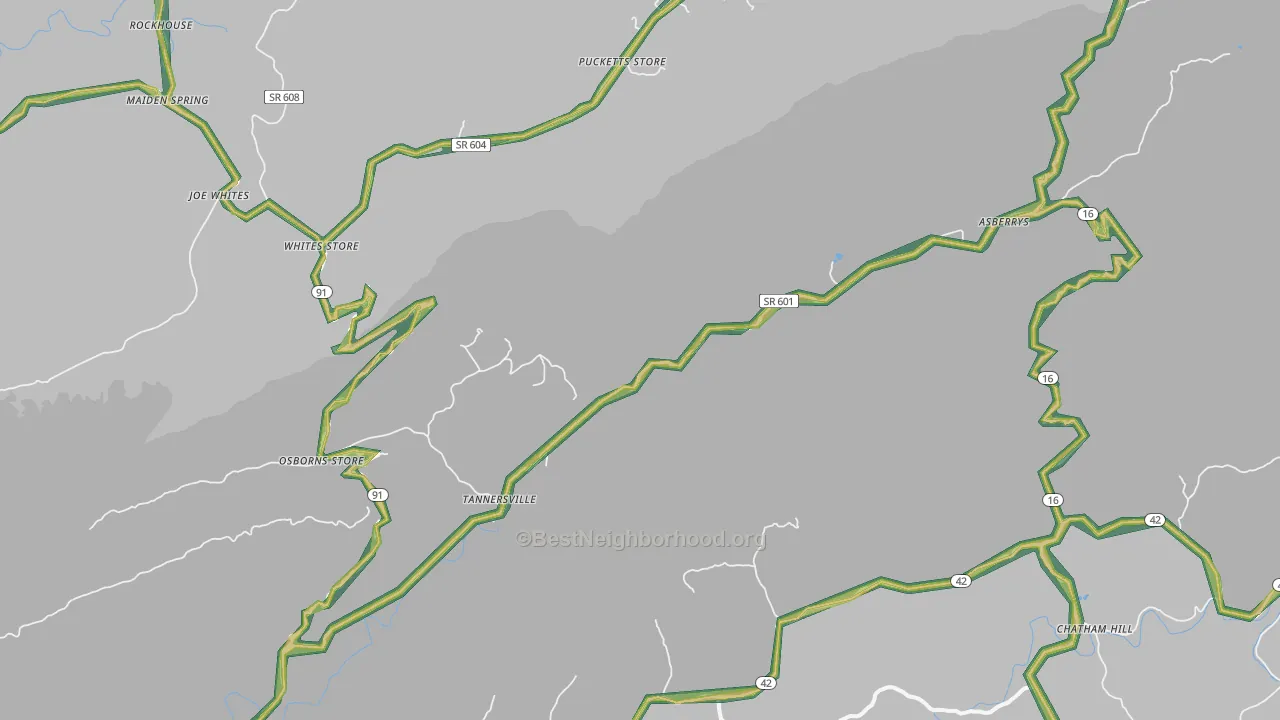 24377, VA Map of Noise Levels in 24377