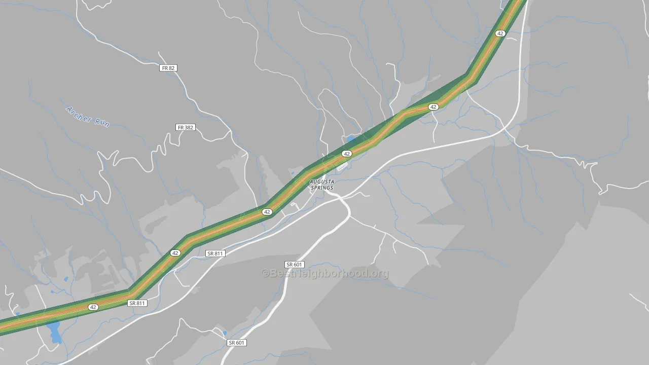 24411, VA Map of Noise Levels in 24411