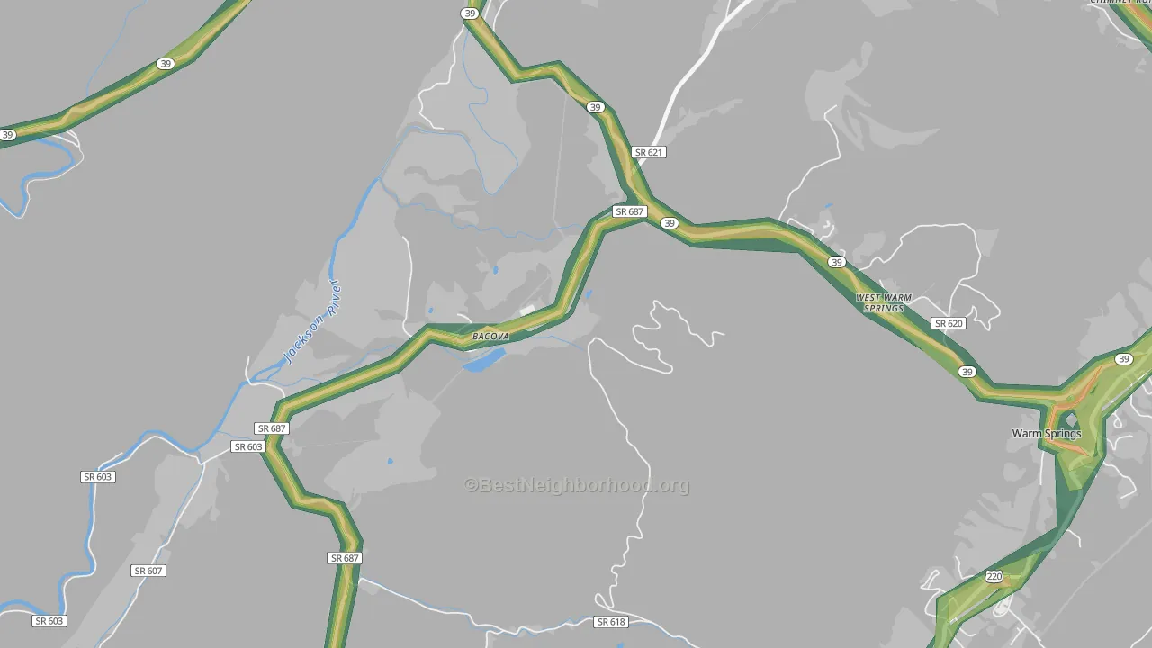 24412, VA Map of Noise Levels in 24412