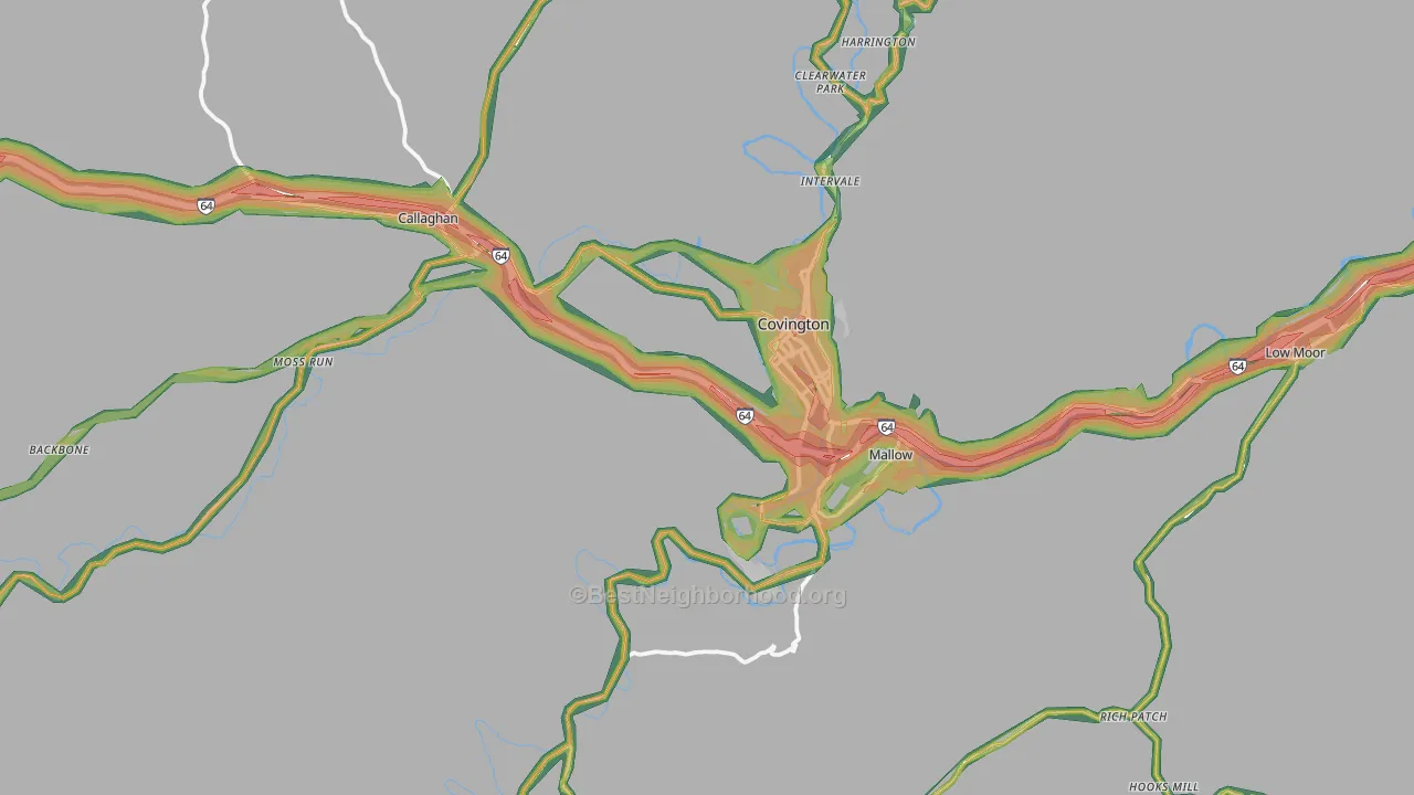 24426, VA Map of Noise Levels in 24426