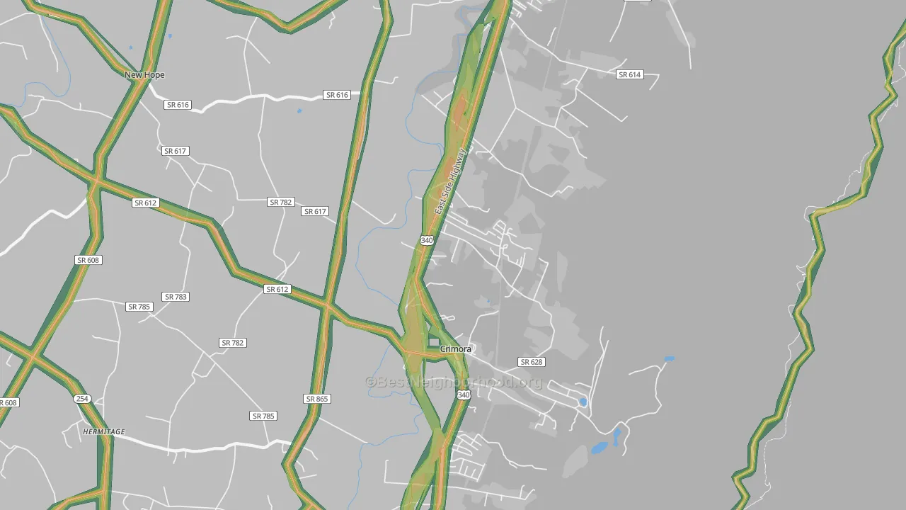 24431, VA Map of Noise Levels in 24431