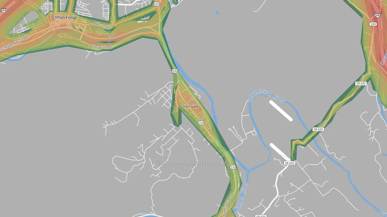 24448, VA Map of Noise Levels in 24448
