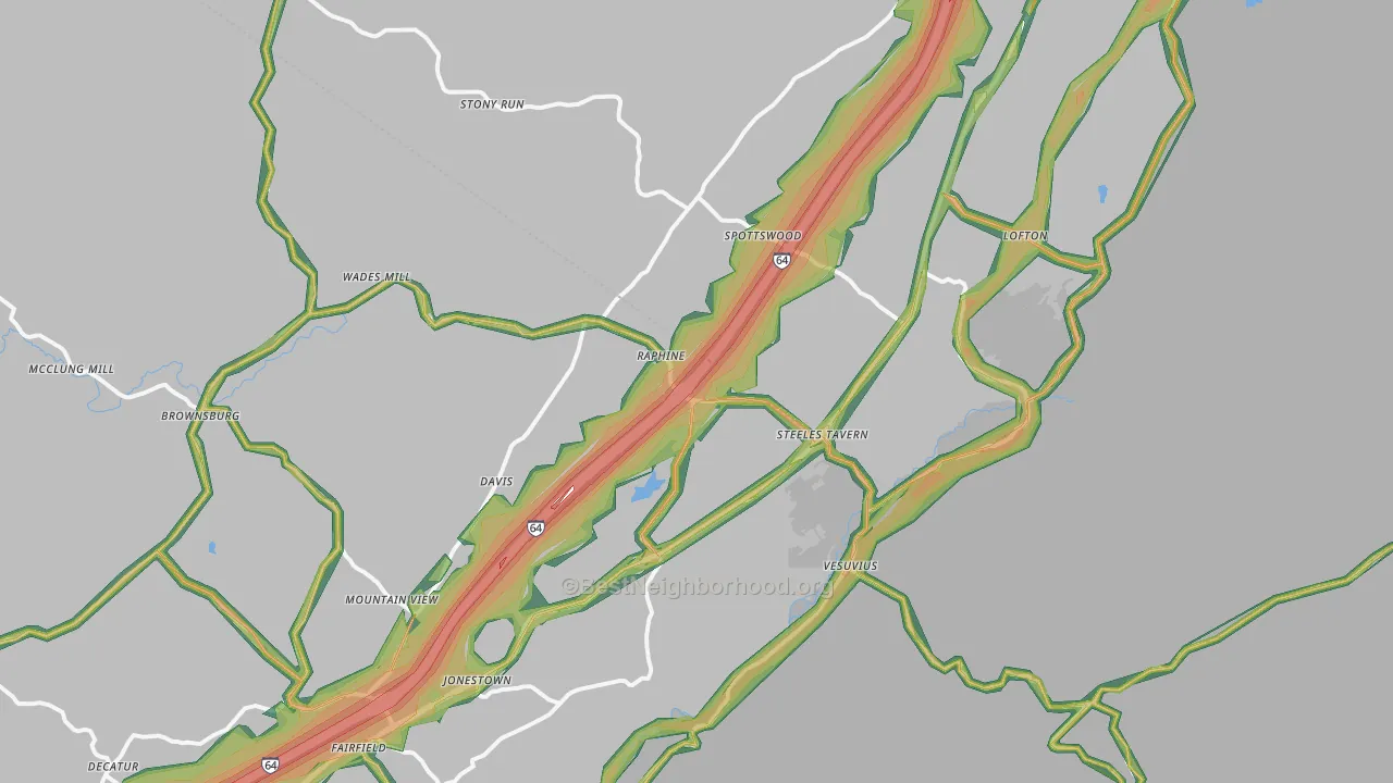 24472, VA Map of Noise Levels in 24472