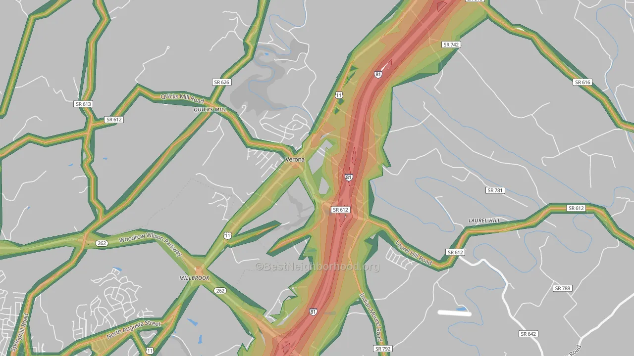 24482, VA Map of Noise Levels in 24482