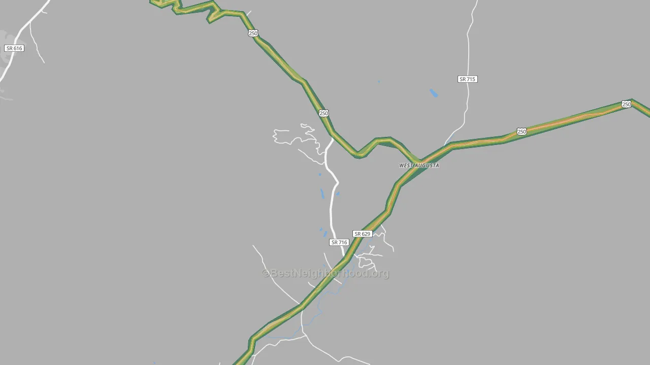 24485, VA Map of Noise Levels in 24485