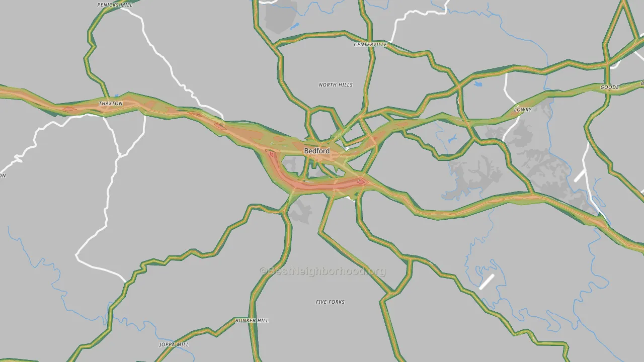 24523, VA Map of Noise Levels in 24523