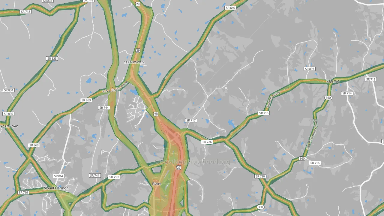 24527, VA Map of Noise Levels in 24527
