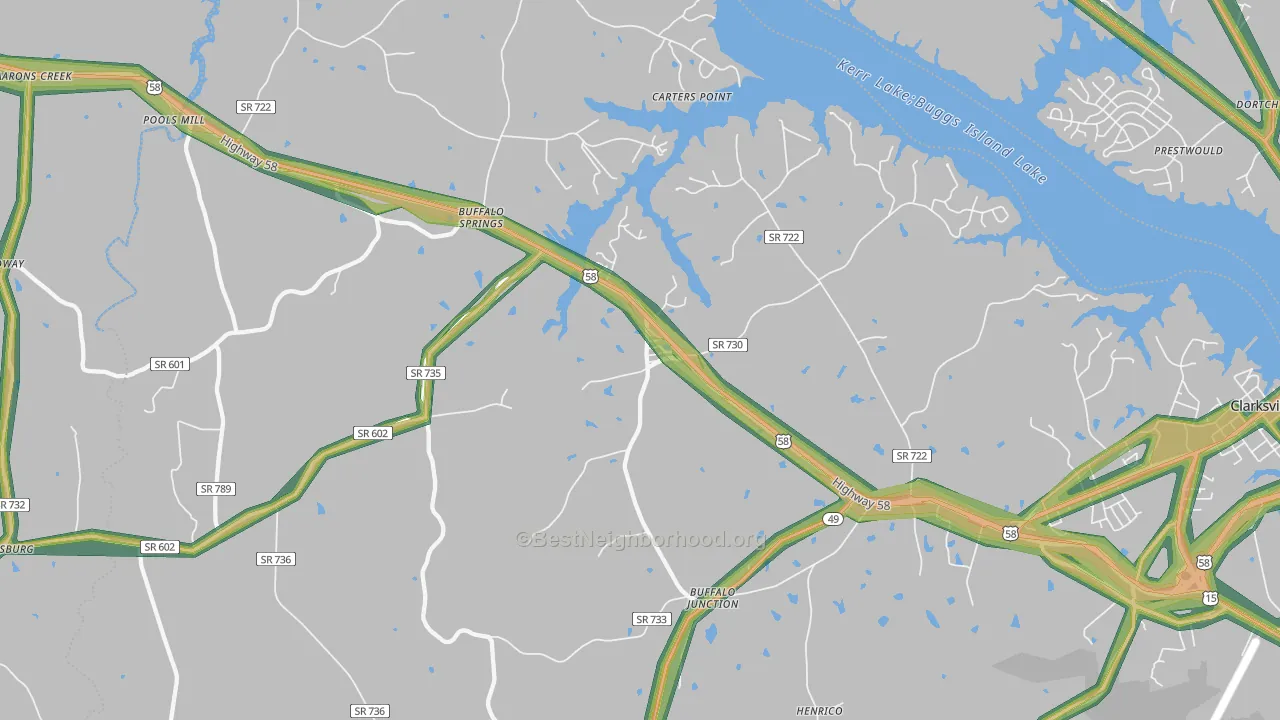 24529, VA Map of Noise Levels in 24529