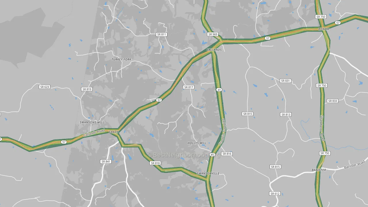 24530, VA Map of Noise Levels in 24530