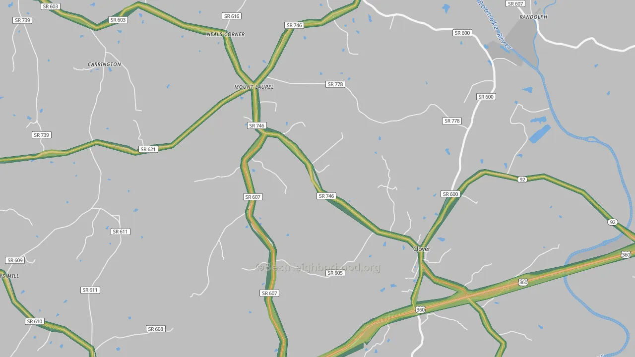 24534, VA Map of Noise Levels in 24534