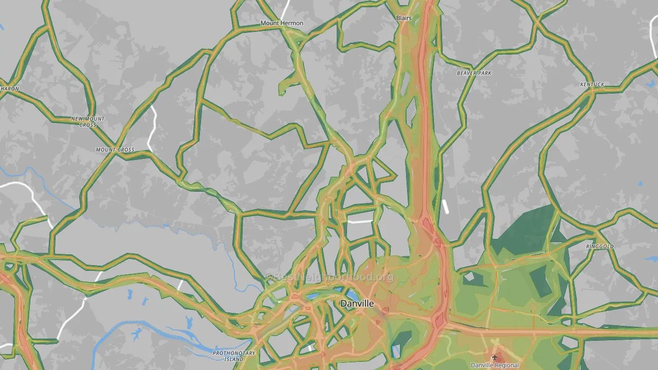 24540, VA Map of Noise Levels in 24540