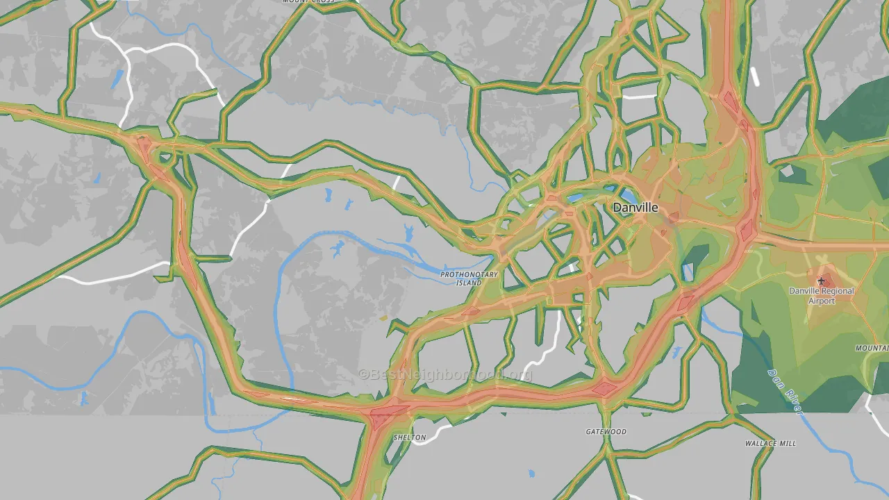 24541, VA Map of Noise Levels in 24541