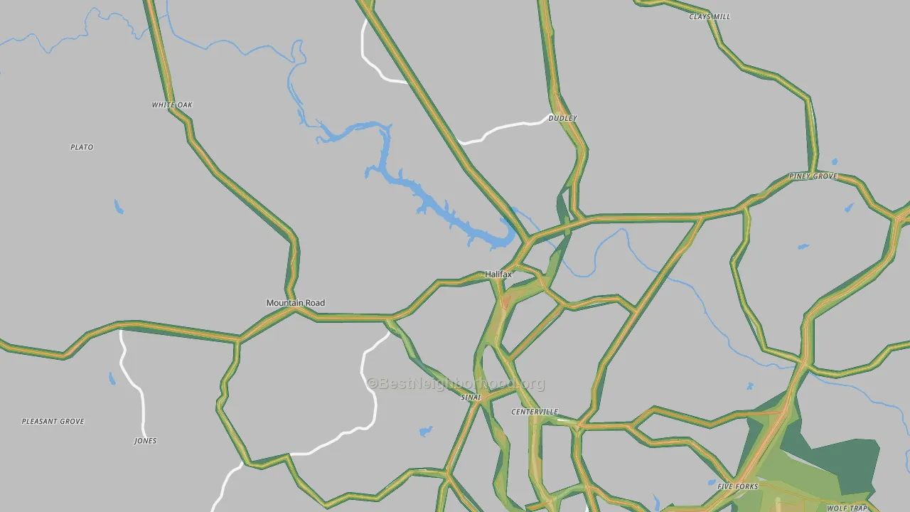 24558, VA Map of Noise Levels in 24558