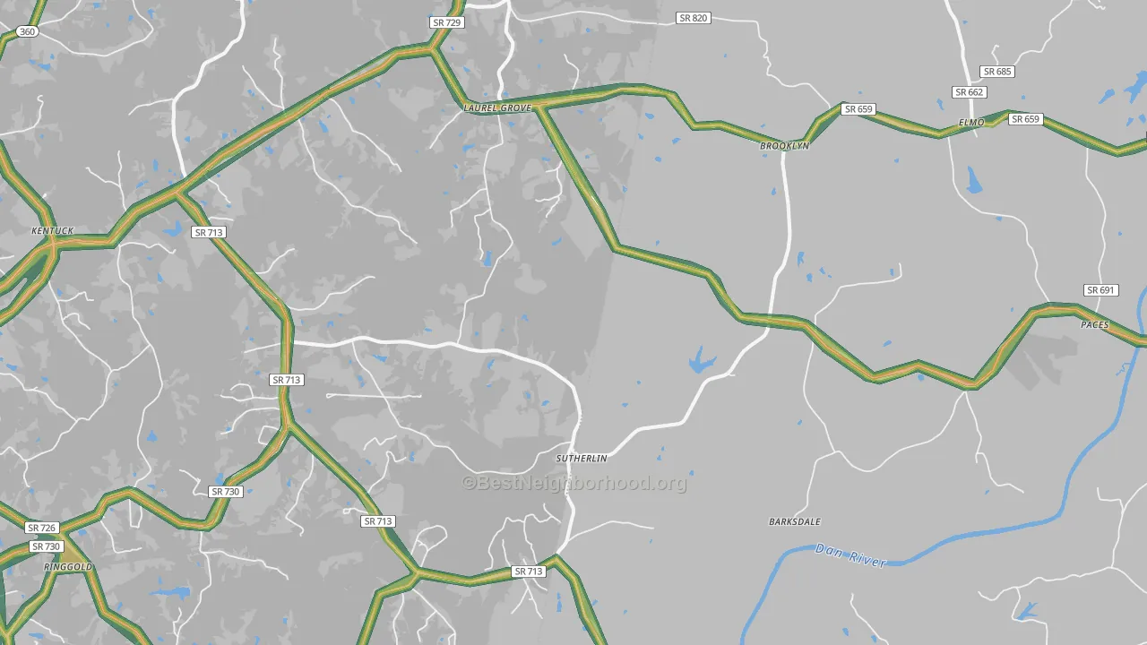 24594, VA Map of Noise Levels in 24594
