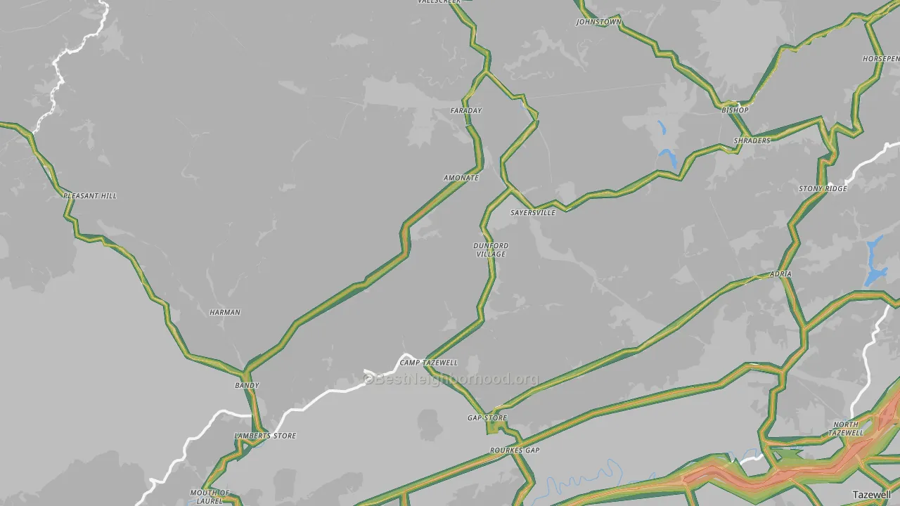 24602, VA Map of Noise Levels in 24602