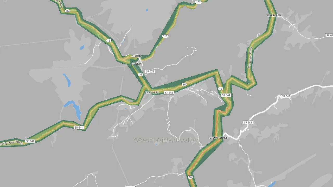 24604, VA Map of Noise Levels in 24604