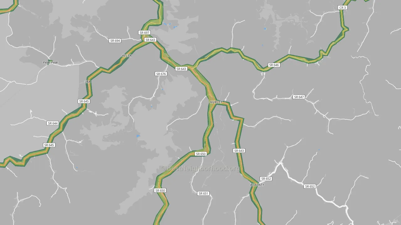 24620, VA Map of Noise Levels in 24620