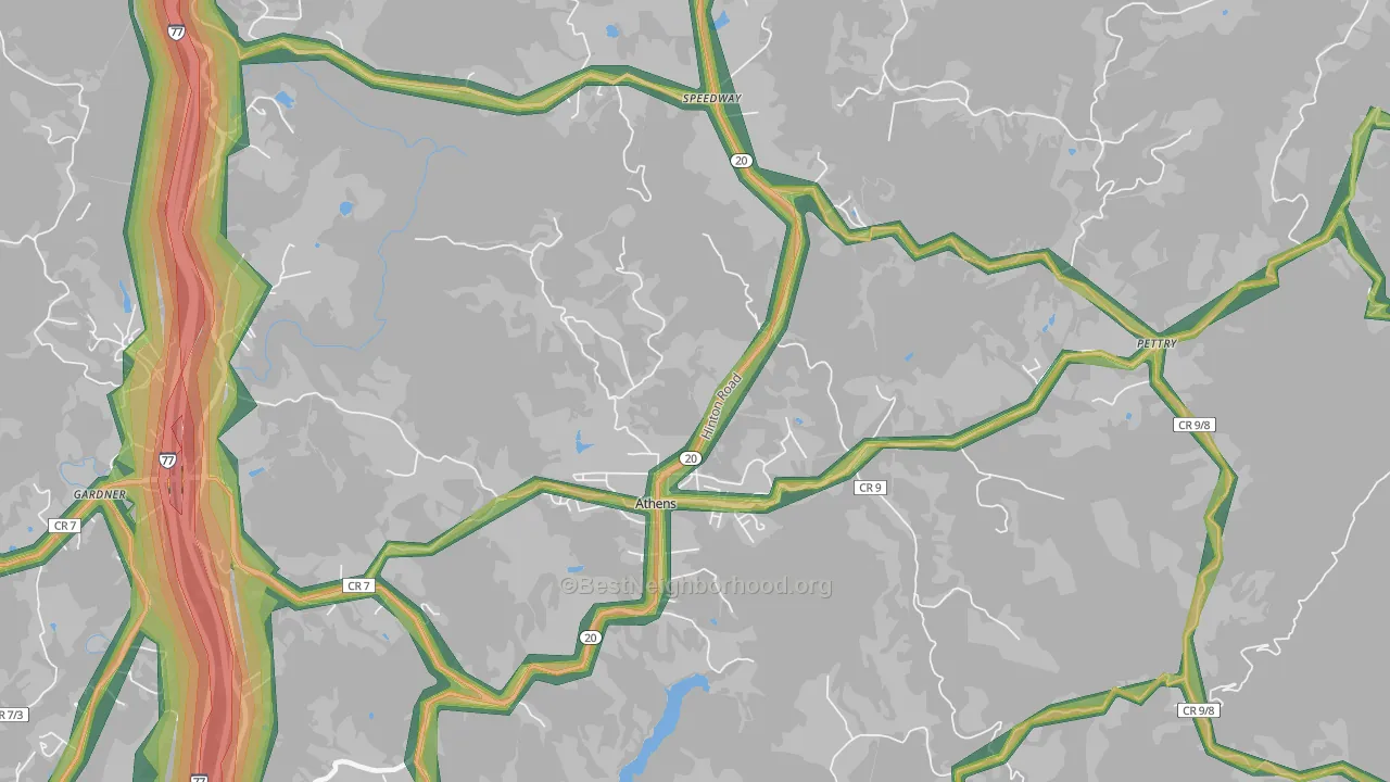 24712, WV Map of Noise Levels in 24712