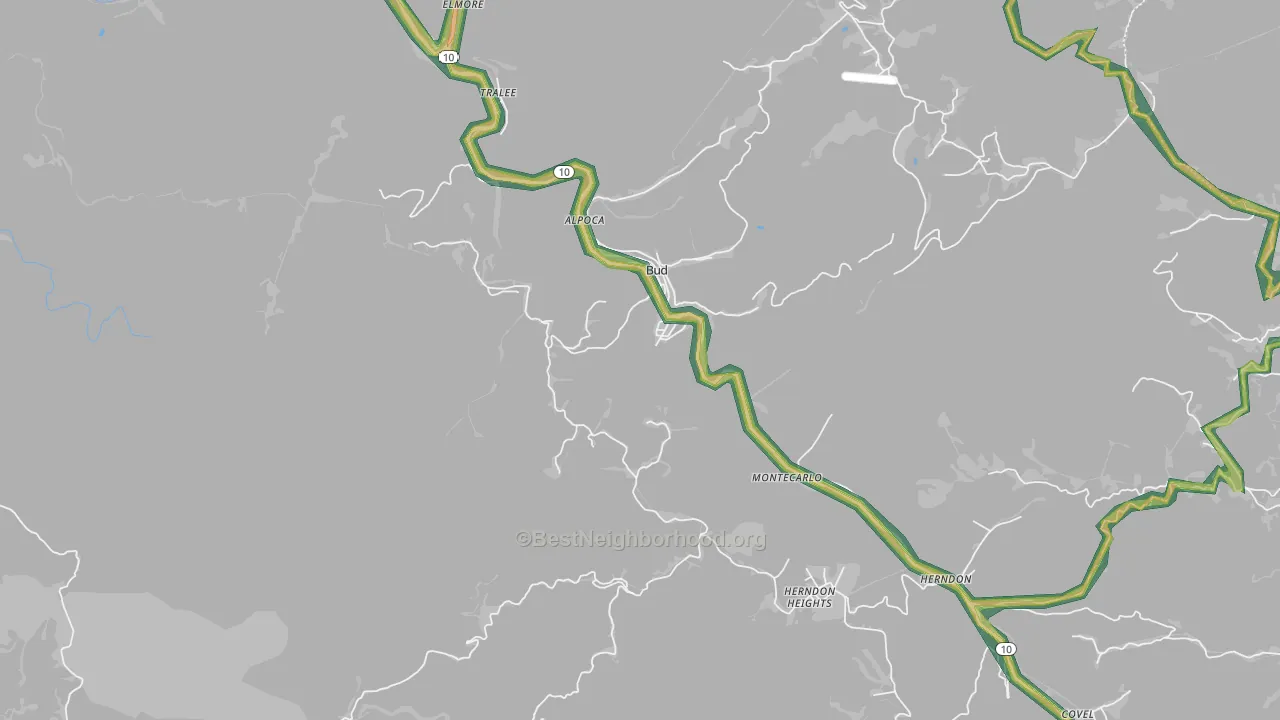 24716, WV Map of Noise Levels in 24716